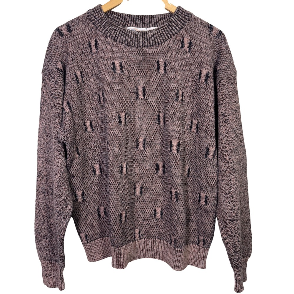 Peninsula Mens‎ XL Textured Knit Sweater Linen Cotton Vintage Ecclectic Grandpa